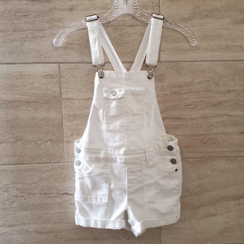 Justice Shortalls Distressed Girls Size 12  White
